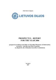 prospectus – report for the year 2006 - NASDAQ OMX Baltic