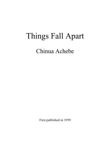 Things fall apart thesis religion