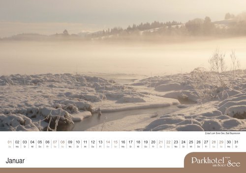 Parkhotel am Soier See - Kalender 2012