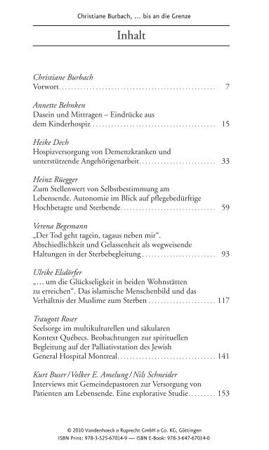 und Leseprobe (PDF) - Vandenhoeck & Ruprecht