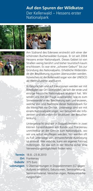 Unser Flyer als PDF-Datei zum Download - Bildungsurlaub ...