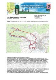 Zum Gipfelkreuz am Eisenberg - Vogelsberg Touristik