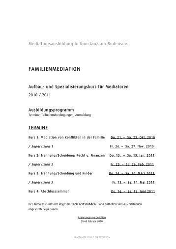 FAMILIENMEDIATION - BAFM