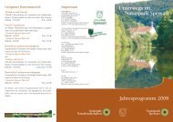 Unterwegs im Naturpark Spessart Jahresprogramm 2008