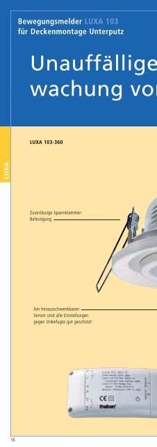 und Bewegungsmelder - Theben