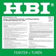 FENSTER + TUREN - HBI Holz-Bau-Industrie GmbH & Co. KG