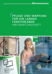 FENSTER UND TÜREN - HBI Holz-Bau-Industrie GmbH &amp; Co. KG