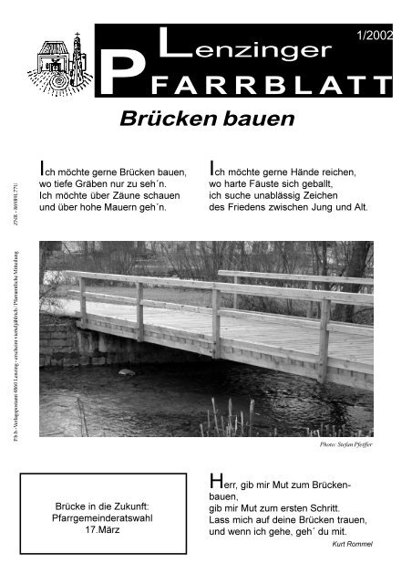 Lenzinger Pfarrblatt Romisch Katholische Pfarre Lenzing