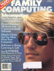 Mar. 1985 - Family Computing and K-Power Magazine Archives