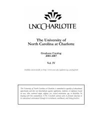 2005-2007 - UNC Charlotte Course Catalogs - University of North ...