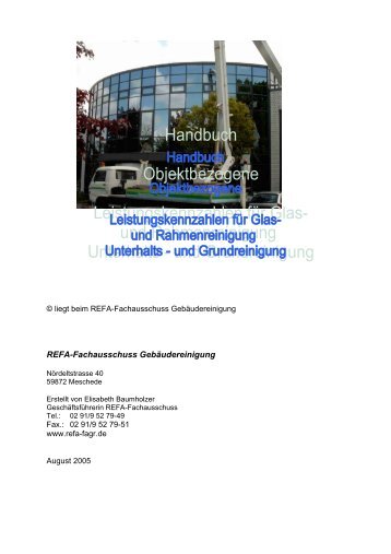 REFA-Fachausschuss Gebäudereinigung - PPT Gruppe GmbH