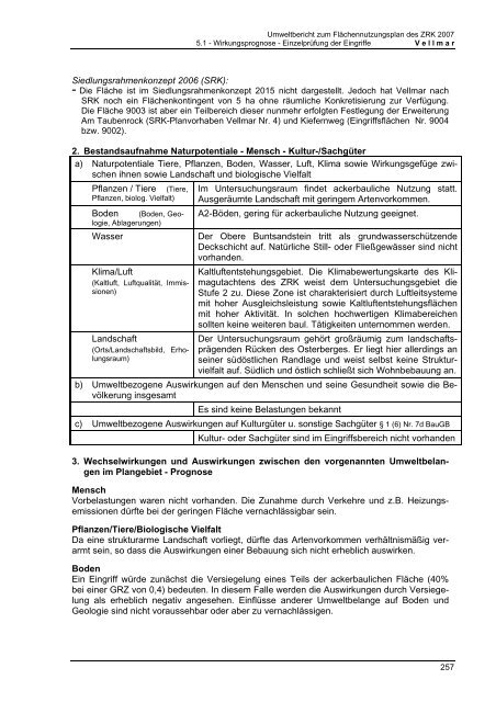 Zweckverband Raum Kassel Umweltbericht - beim Zweckverband ...