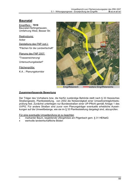 Zweckverband Raum Kassel Umweltbericht - beim Zweckverband ...