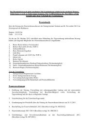 Feuerwehrausschuss am 08.11.2012 - Samtgemeinde Sottrum