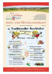 Mitteilungsblatt vom 09.12.2010 - Markt Bechhofen