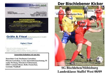 BSV Kicker gegen Mühlhausen 0809 - Bischlebenersv.de