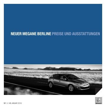 NEUER MEGANE BERLINE PREISE UND ... - Garage Sigrist AG