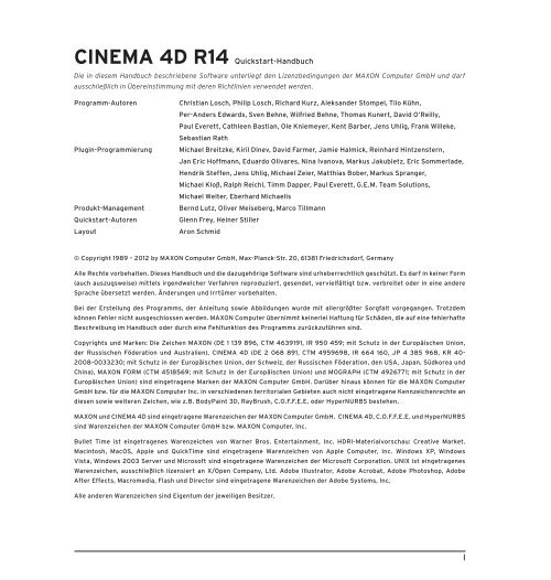 cinema 4d r14 - Maxon Computer