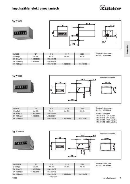 Impulszähler elektromechanisch - produktinfo.conrad.com