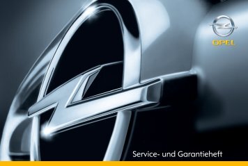 Service- und Garantieheft - Opel