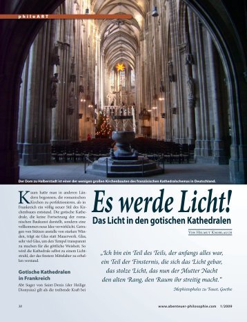Das Licht in den gotischen Kathedralen - Abenteuer Philosophie