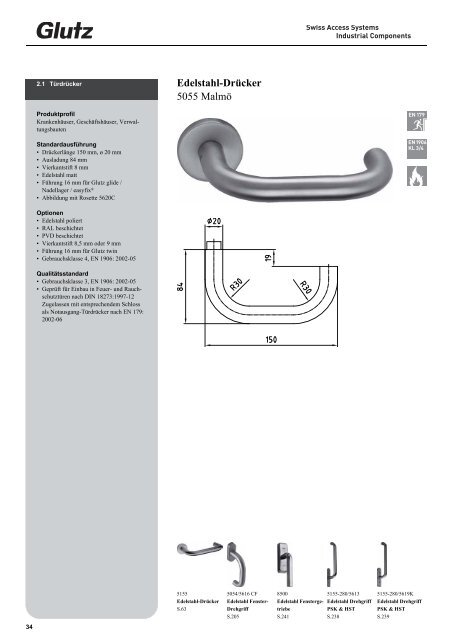 Beschlagsysteme (PDF) - Glutz