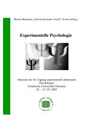 Experimentelle Psychologie