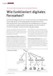 Wie funktioniert digitales Fernsehen? - GA Weissenstein