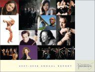 2 0 0 7 – 2 0 0 8 annualreport - San Francisco Performances