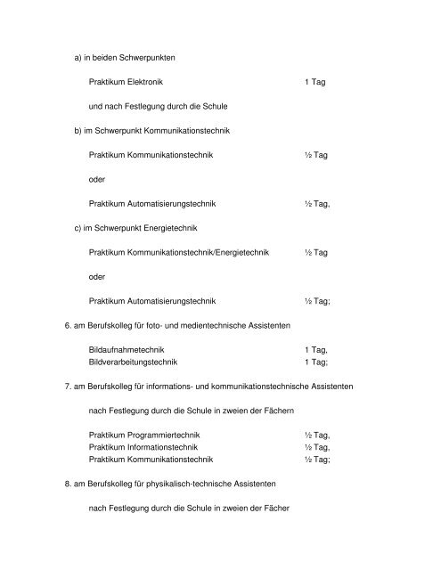 Ausbildungs- und Prüfungsordnung für die zweijährigen ... - nta Isny