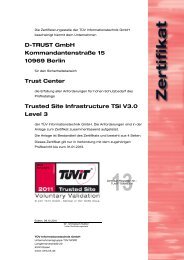 Trusted Site Infrastructure TSI V3.0 Level 3 - TÜViT