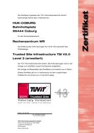 Trusted Site Infrastructure TSI V2.0 Level 3 (erweitert) - TÜViT