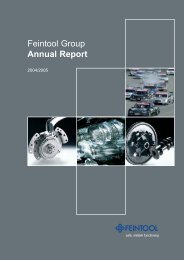 Feintool Group Annual Report
