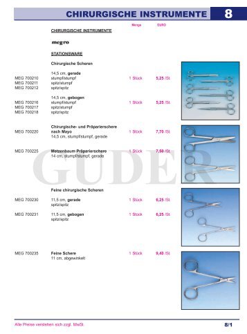08 - Chirurgische Instrumente