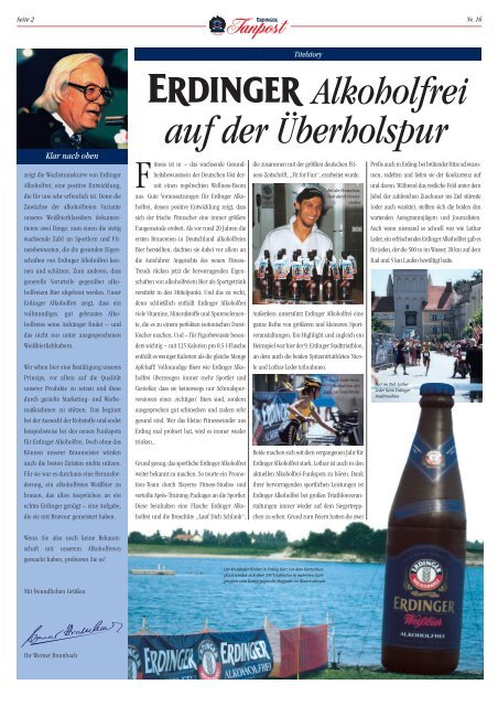 Erfolgreich mit Erfolgreich mit - Erdinger