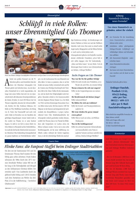 Erfolgreich mit Erfolgreich mit - Erdinger