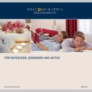 Arrangementbroschüre - Welcome Hotels