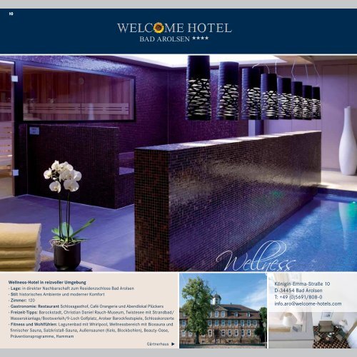 Arrangementbroschüre - Welcome Hotels