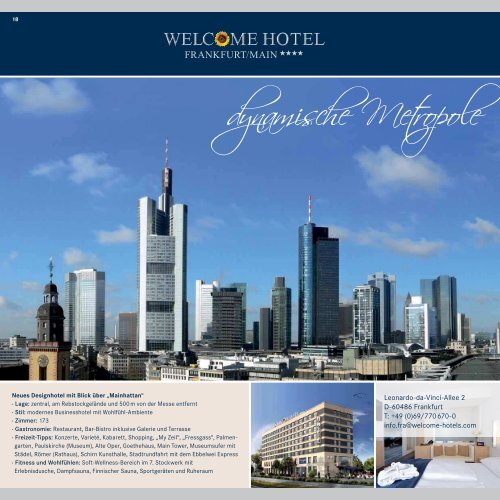 Arrangementbroschüre - Welcome Hotels