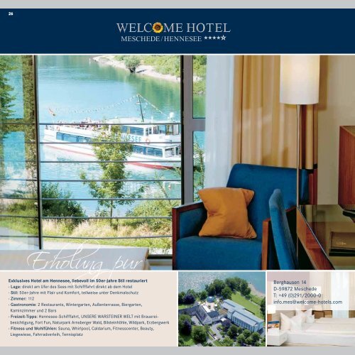 Arrangementbroschüre - Welcome Hotels