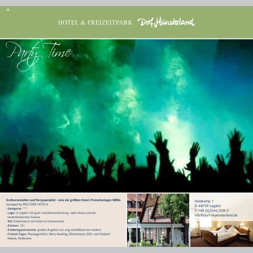 Arrangementbroschüre - Welcome Hotels