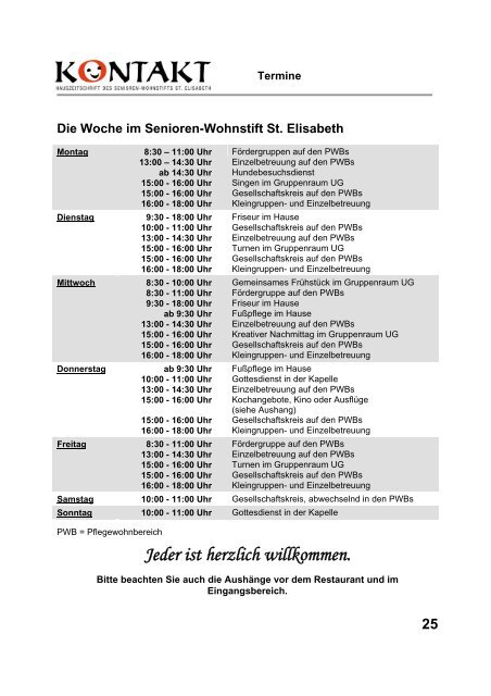 Jungfernfahrt zum schönen Rhein - Senioren-Wohnstift St. Elisabeth