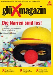 glüXmagazin 06/2013 - LOTTO-Hessen