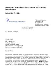 FDA Warning Letter to Neil R. Feins, M.D. 2009-05-20 - Circare