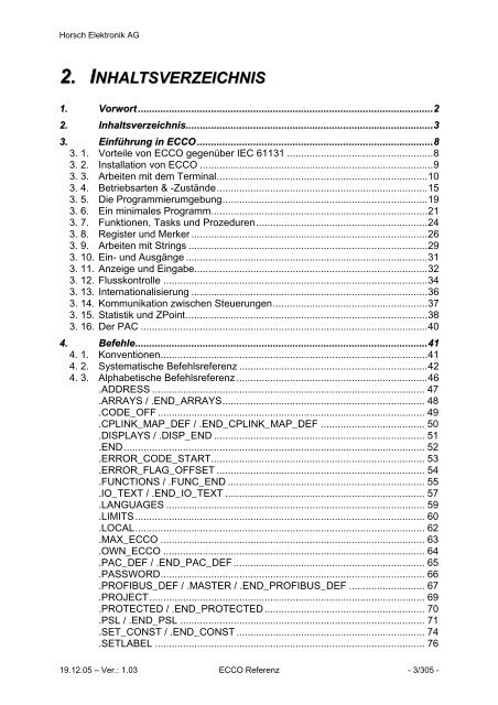 ECCO Manual 1.03.pdf - Horsch Elektronik AG