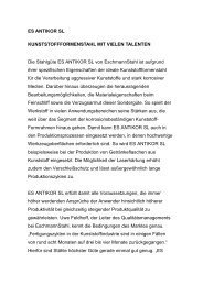 ES ANTIKOR SL KUNSTSTOFFFORMENSTAHL ... - EschmannStahl