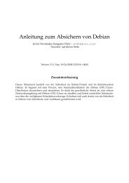 Anleitung zum Absichern von Debian - Mugos UMS