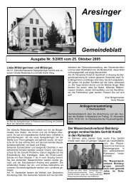 Gemeindeblatt - Aresing