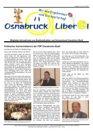 Politischer Aschermittwoch der FDP Osnabrück-Stadt