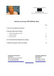 Tätigkeitsbericht Köln 2008 - Ruth Hieronymi